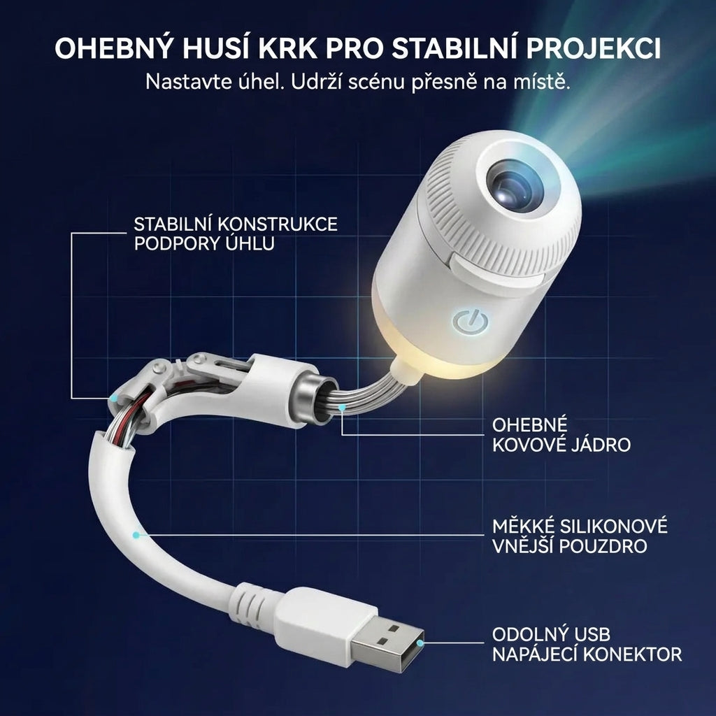 Projektor nočního světla Comauo®- 5D chytrý dynamický holografický projektor