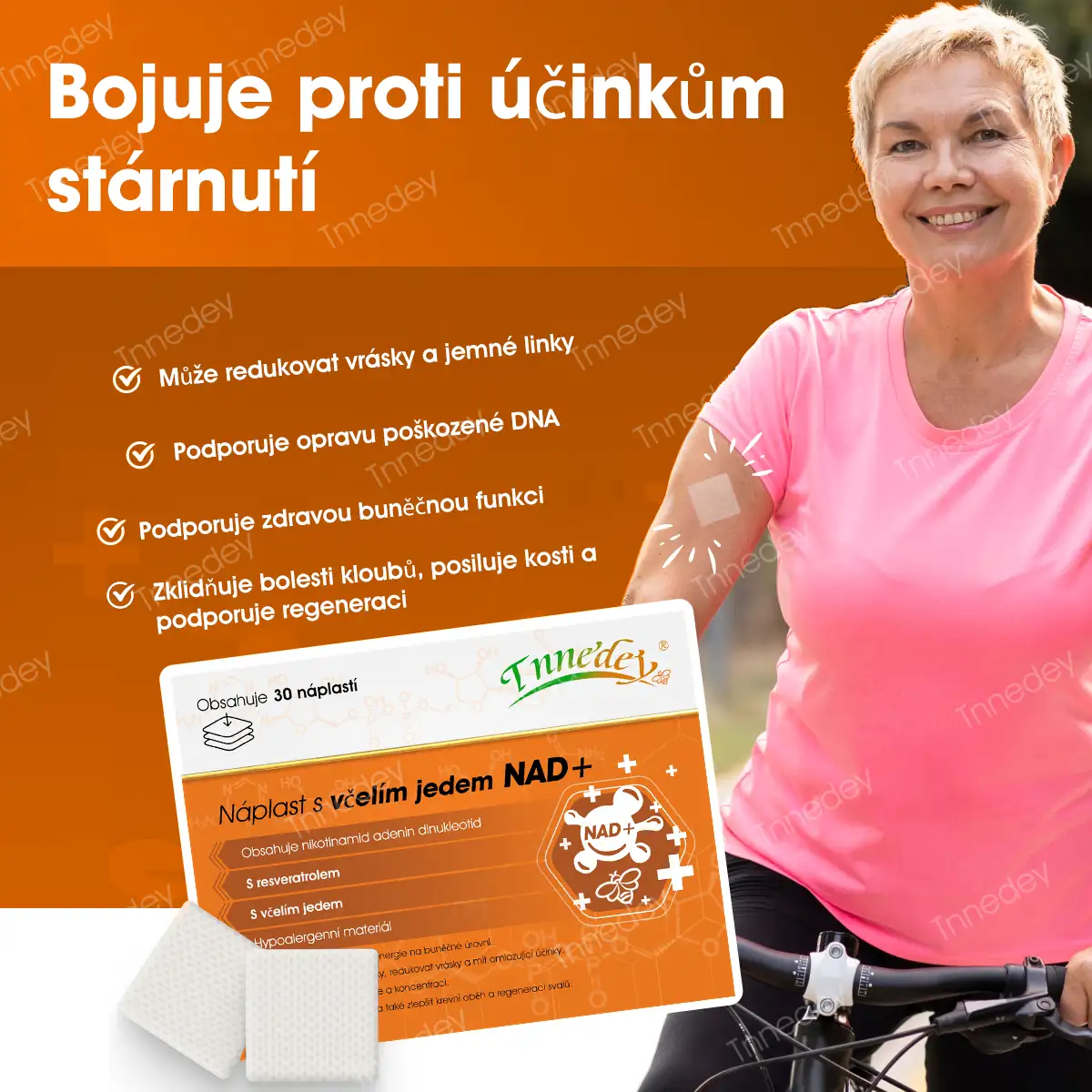 [Oficiální obchod] Tnnedey® NAD+ náplast s včelím jedem – Dokonalé omlazení pleti a příval energie (Poslední den slevy: 75 %)