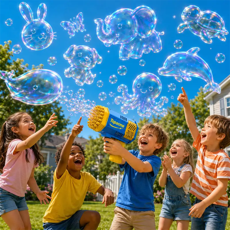Topacme® 3D Magic Bubble Blaster —— Animal & Ocean Fantasy Theme🌈