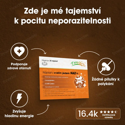 [Oficiální obchod] Tnnedey® NAD+ náplast s včelím jedem – Dokonalé omlazení pleti a příval energie (Poslední den slevy: 75 %)