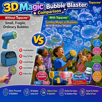 Topacme® 3D Magic Bubble Blaster —— Animal & Ocean Fantasy Theme🌈