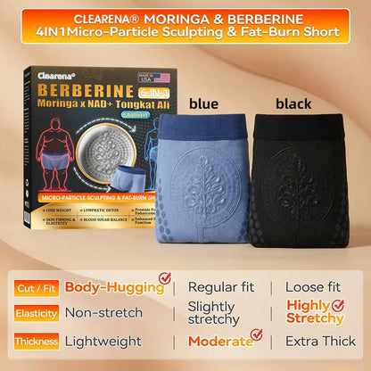 🇨🇿 Oficiální značkový obchod ✔️ | 𝐂𝐥𝐞𝐚𝐫𝐞𝐧𝐚® 2026 Moringa × Berberin × NAD+ 6‑v‑1 Nano částicové formování těla a spalování tuků šortky (pro ženy i muže s vylepšenou podporou mužské vitality)