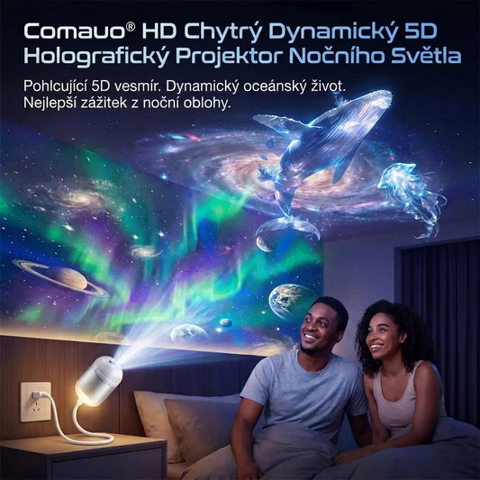 Projektor nočního světla Comauo®- 5D chytrý dynamický holografický projektor