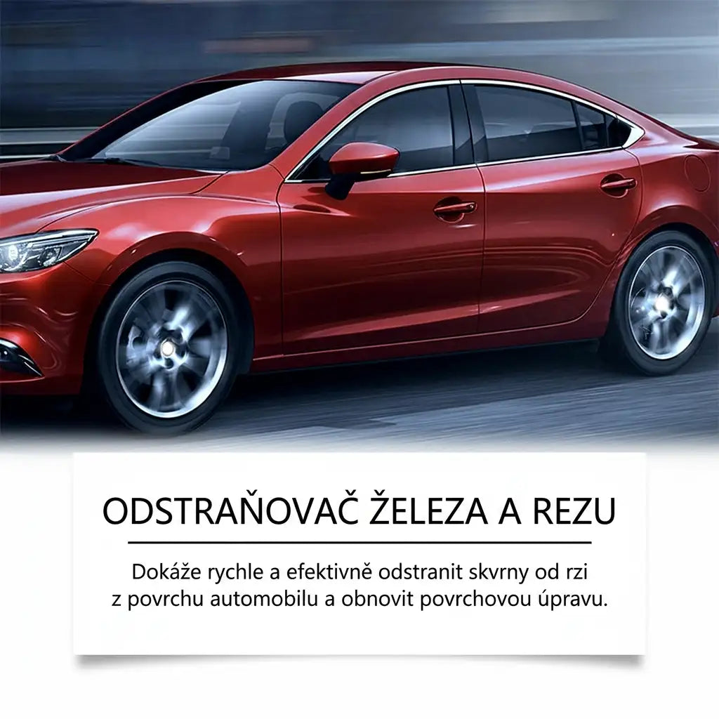 Průmyslový odstraňovač rzi. Čisticí prostředek na odstraňování rzi v automobilovom průmyslu, pro stroje a zařízení.